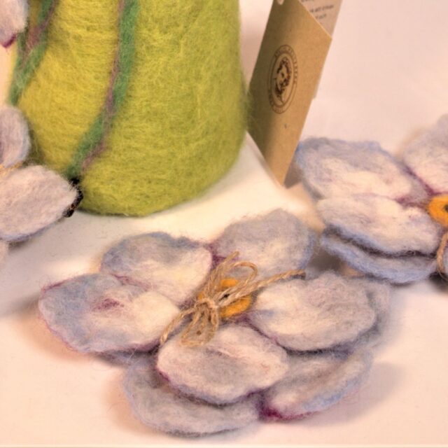 Förgätmigej glasunderlägg (2 st/fp) *SÅLD