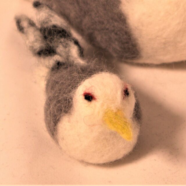 Mås, sittande Small *SÅLD