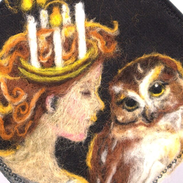 Lucia med uggla, grytlapp *SÅLD